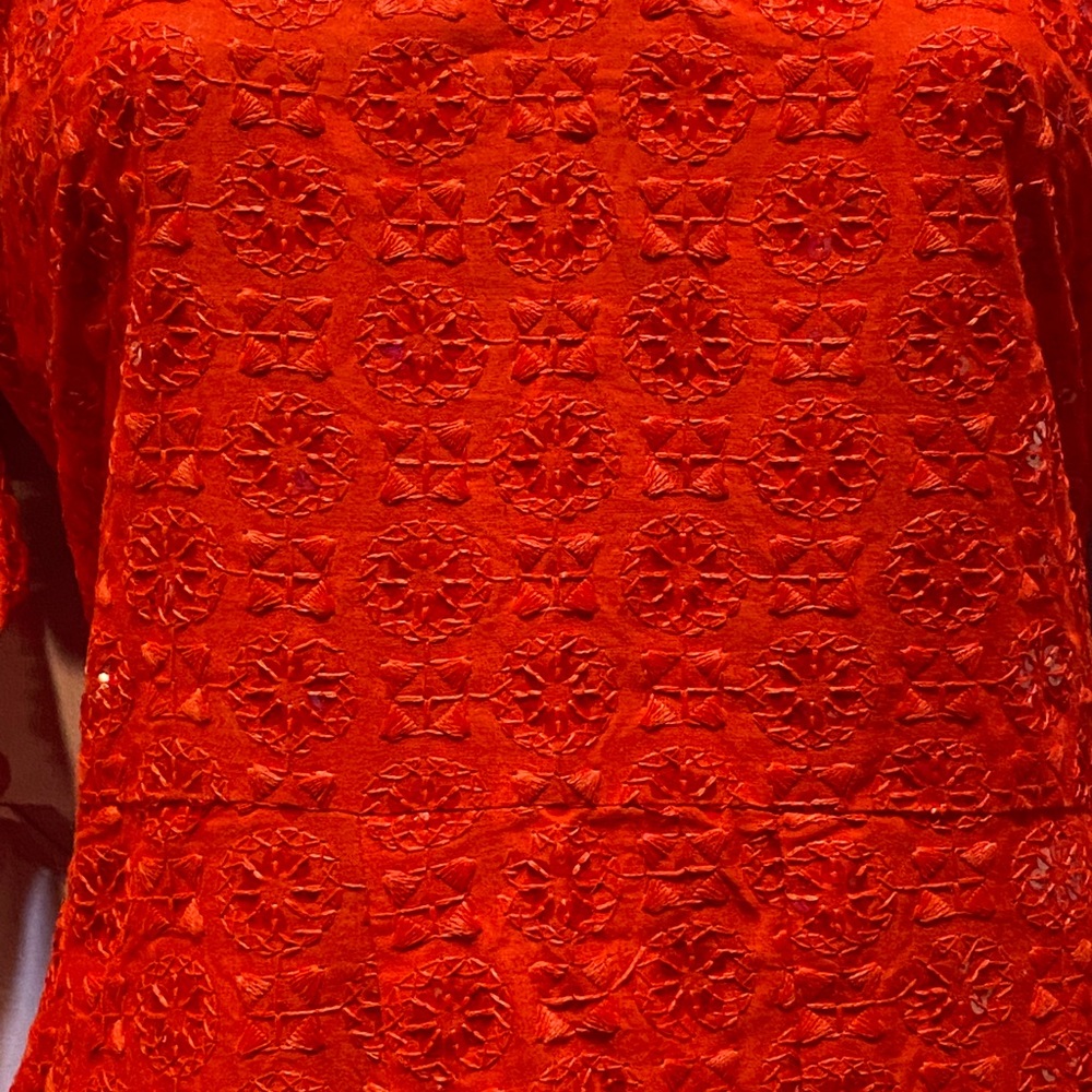Brand new from India. Long red sequin dress US size 12 - Picture 9 of 16